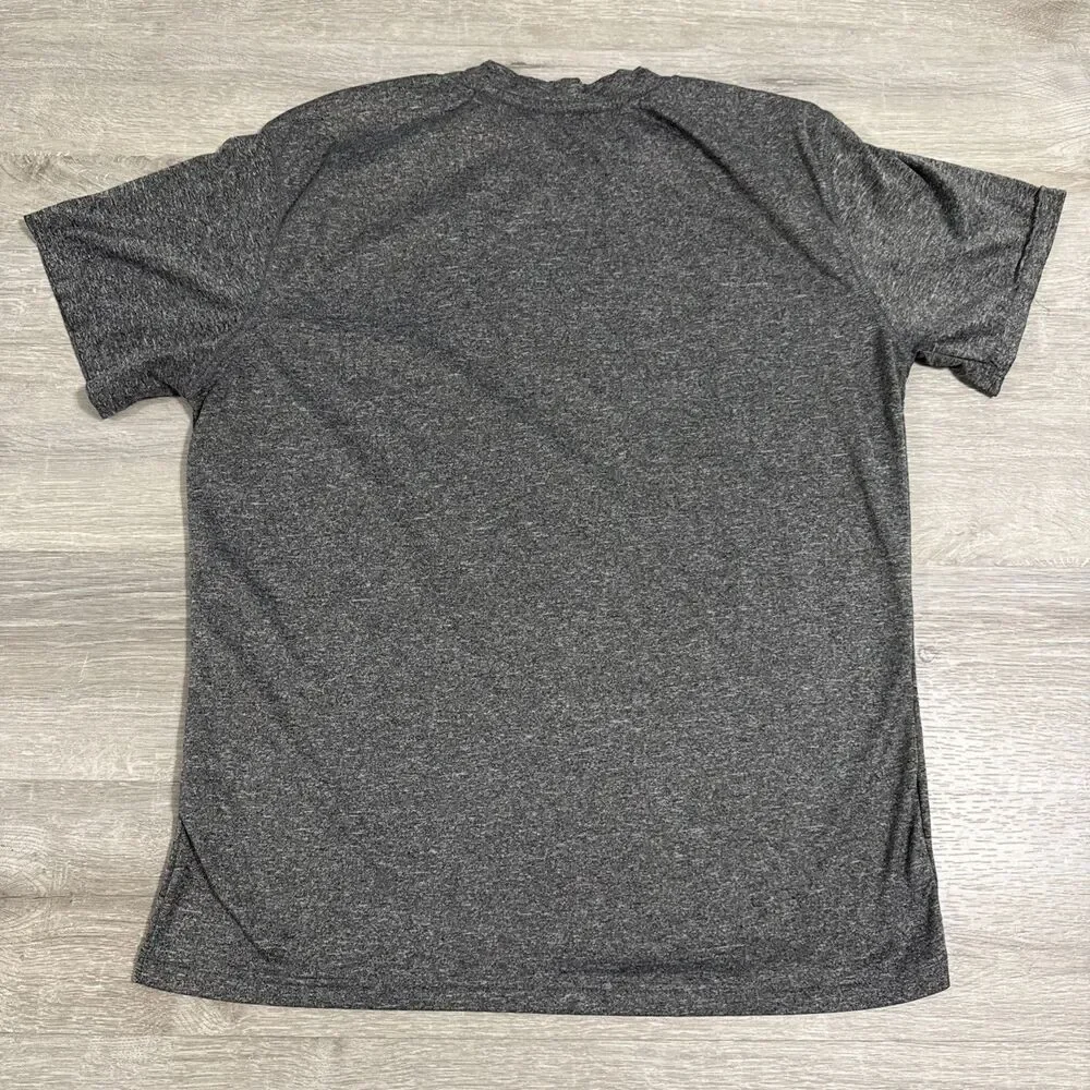 FC Barcelona Shirt Men's Gray Barca Soccer Tee Medium Short Sleeve